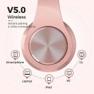 WIRELESS BLUETOOTH NOISE CANCELLING HEADSET STEREO HEADPHONES FOLDABLE