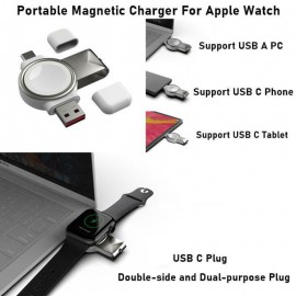 WHITE USB PORTABLE MAGNETIC WIRELESS CHARGER WHITE USB PORTABLE MAGNETIC WIRELESS CHARGER
