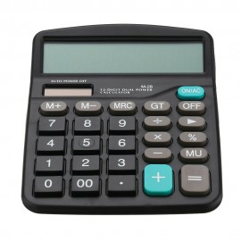 SOLAR BATTERY DESKTOP CALCULATOR BASIC 12-DIGIT LARGE DISPLAY OFFICE BUSINESS SOLAR BATTERY DESKTOP CALCULATOR BASIC 12-DIGIT LARGE DISPLAY OFFICE BUSINESS