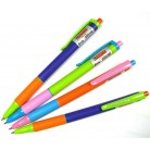 4 Pcs. Ball Point Pen Assorted color All Blue Ink Fine size 0.5mm