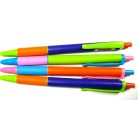 4 Pcs. Ball Point Pen Assorted color All Blue Ink Fine size 0.5mm