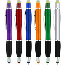 Bible Highlighter With Pen And Stylus Combo, Multi-Color Barrels, Black Ballpoint (6 colors per pack) Bible Highlighter With Pen And Stylus Combo, Multi-Color Barrels, Black Ballpoint (6 colors per pack)