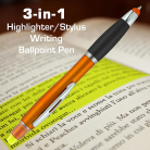 Bible Highlighter With Pen And Stylus Combo, Multi-Color Barrels, Black Ballpoint (6 colors per pack)