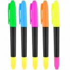 Double sided Highlighters Comes in an array of bright colors, 5 colors per pack