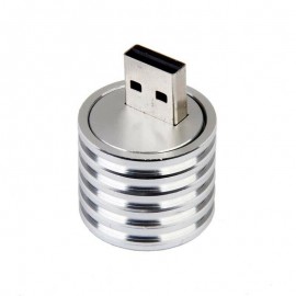 Aluminum 3W USB LED Lamp Socket Spotlight Flashlight White Light Aluminum 3W USB LED Lamp Socket Spotlight Flashlight White Light