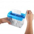 Portable Mini Shredder Manual Paper Document Cutting Tool for Home Office School