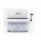 Mini Hand Shredder Personal Cross Cut Manual A4 Paper Home Office Multi Function