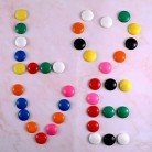 Patelai 48 Pieces Mini Fridge Magnets Round Magnetic Button Whiteboard Office (48pcs per 1 pack)