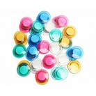 10pcs Colorful Clear Refrigerator Magnets Round Fridge Magnets For Whiteboard (10pcs per 1 pack)