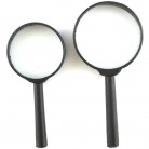 2 PC MAGNIFYING GLASSES SET Handheld Magnifier Magnification Glass Large Reading