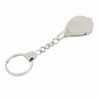 Mini Portable 10X Glass Lens Illuminated Magnifier Magnifying Glass Keychain