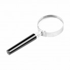 Magnifying Glass 6X Reading Magnifier HANDHELD 2" Glass Lens Jewelry Loupe Loop