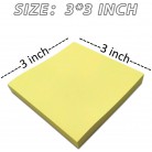 Sticky Notes 3 in x 3 in, 12 Pack Canary Yellow Self-Sticky Notes Pad, 100 Sheets/Pad, 1 Colors (1200 Sheets per 1 pack)