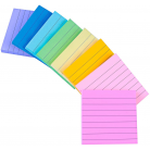 (8pcs per pack) Lined Sticky Notes 3X3 in Pastel Ruled Post Stickies Colorful Super