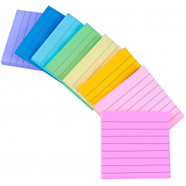 (8pcs per pack) Lined Sticky Notes 3X3 in Pastel Ruled Post Stickies Colorful Super (8pcs per pack) Lined Sticky Notes 3X3 in Pastel Ruled Post Stickies Colorful Super