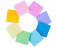 (8pcs per pack) Lined Sticky Notes 3X3 in Pastel Ruled Post Stickies Colorful Super