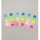 Assorted Color Fluorescent Memo Index Sticky Tabs/Notes, 3 Packs, 300 pcs
