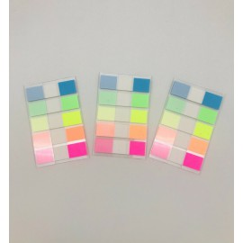 Assorted Color Fluorescent Memo Index Sticky Tabs/Notes, 3 Packs, 300 pcs Assorted Color Fluorescent Memo Index Sticky Tabs/Notes, 3 Packs, 300 pcs