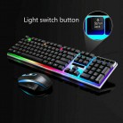 New Gaming Keyboard And Mouse Multi-Color Changing - BLACK