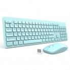 Wireless Keyboard and Mouse Combo (Blue)