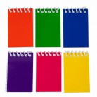 Mini Small Spiral Notepads Notebooks Lined Paper, 6 Color, 2x3.5" (24Pack)