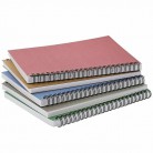 5x Kraft Notebook Journals Note Book Pad Schools College Ruled 5 Colors, 6" x 8" (5 pack)