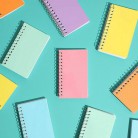Mini Spiral Notebooks, College Ruled Wire bound Notepads, Pastel, 3 x 5" (12 pack)