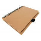 60 Page Spiral Notebook, 5" x 7", Recycled Paper, Pen Loop, Color Choice