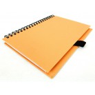 60 Page Spiral Notebook, 5" x 7", Recycled Paper, Pen Loop, Color Choice