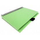 60 Page Spiral Notebook, 5" x 7", Recycled Paper, Pen Loop, Color Choice