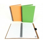 60 Page Spiral Notebook, 5" x 7", Recycled Paper, Pen Loop, Color Choice