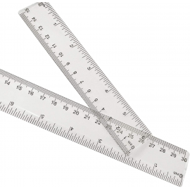 2 Pack Plastic Ruler Straight Ruler Clear See through Measuring Acrylic Tool (2PCS PACK) 2 Pack Plastic Ruler Straight Ruler Clear See through Measuring Acrylic Tool (2PCS PACK)