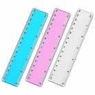 Color Plastic Ruler Straight Ruler Assorted Color Ruler Measuring Tool 6 Inch (3PCS PACK)