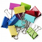 Large Binder Clips, 2 Inch, 12 Pack, Colored Paper Clip, Colorful