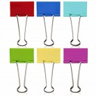 Large Binder Clips, 2 Inch, 12 Pack, Colored Paper Clip, Colorful
