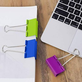 Large Binder Clips, 2 Inch, 12 Pack, Colored Paper Clip, Colorful Large Binder Clips, 2 Inch, 12 Pack, Colored Paper Clip, Colorful