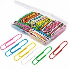 Paper Clips, 100Pcs 2 Inch Large Paper Clips, Assorted Colored Coated Jumbo Pape