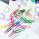 Paper Clips, 100Pcs 2 Inch Large Paper Clips, Assorted Colored Coated Jumbo Pape