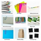 Paper Clips, 100Pcs 2 Inch Large Paper Clips, Assorted Colored Coated Jumbo Pape