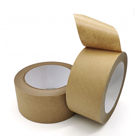 Kraft Brown Paper Tape Self-Adhesive 48mmx50m Masking Sticker Packing Tape-NEW (5pcs per 1 pack) Kraft Brown Paper Tape Self-Adhesive 48mmx50m Masking Sticker Packing Tape-NEW (5pcs per 1 pack)