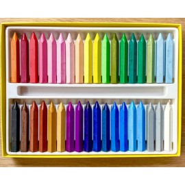 Natural Crayons or Oil Pastels, 36 Stick Crayons Natural Crayons or Oil Pastels, 36 Stick Crayons