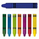 Lot of 24 Pieces - Crayon-Shaped Stylus Pens for Kids