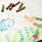 Crayon that can be easily erased with a wet towel Toy Baby Kids 12Color
