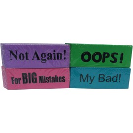 Set of 4 Large Pencil Eraser (4 pack) Set of 4 Large Pencil Eraser (4 pack)