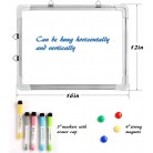 Small Dry Erase White Board Magnetic Portable Hanging Whiteboard Easel Drawing