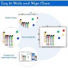 Small Dry Erase White Board Magnetic Portable Hanging Whiteboard Easel Drawing
