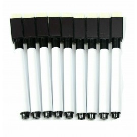 Magnetic Whiteboard Marker Pens Black & Color 8 Pens Dry Eraser Easy Wipe Magnetic Whiteboard Marker Pens Black & Color 8 Pens Dry Eraser Easy Wipe
