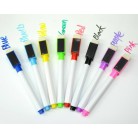 Magnetic Whiteboard Marker Pens Black & Color 8 Pens Dry Eraser Easy Wipe