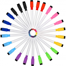 24 Pieces Magnetic Dry Erase Markers Whiteboard Erase Marker With Erasers Cap (24 pack)
