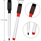 24 Pieces Magnetic Dry Erase Markers Whiteboard Erase Marker With Erasers Cap (24 pack)